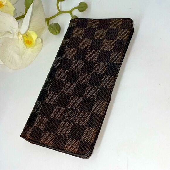 AUTHENTIC Louis Vuitton Damier Ebene Brazza Wallet - Picture 3 of 14